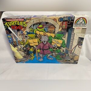 Vintage 1987 TMNT Teenage Mutant Ninja Turtles Puzzle Complete In Box sewer